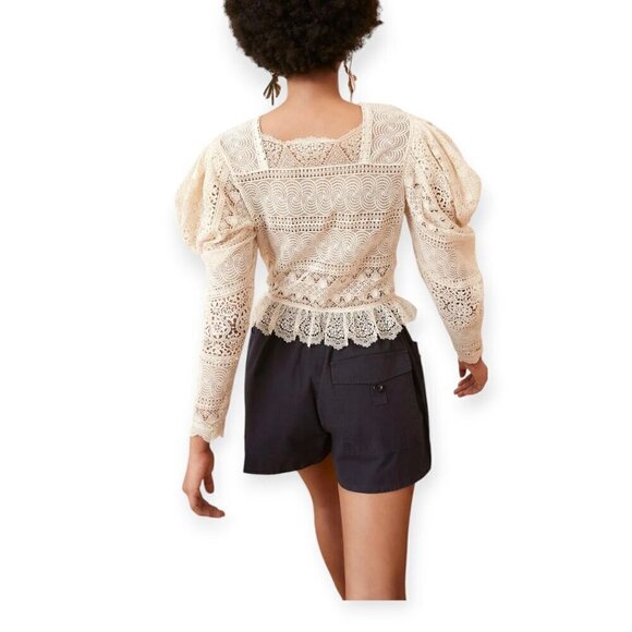 Ulla Johnson Eloise Blouse in Pearl, Size 4  New with tag - Picture 2 of 16